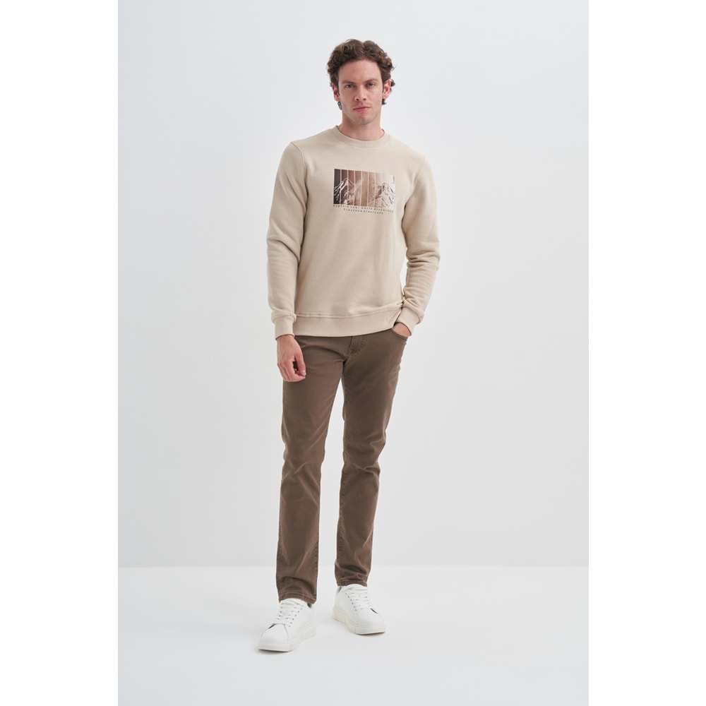 CAZ 5131 3 İPLİK SWEAT - CAZADOR - 24KCEEO05131 - BEJ - M