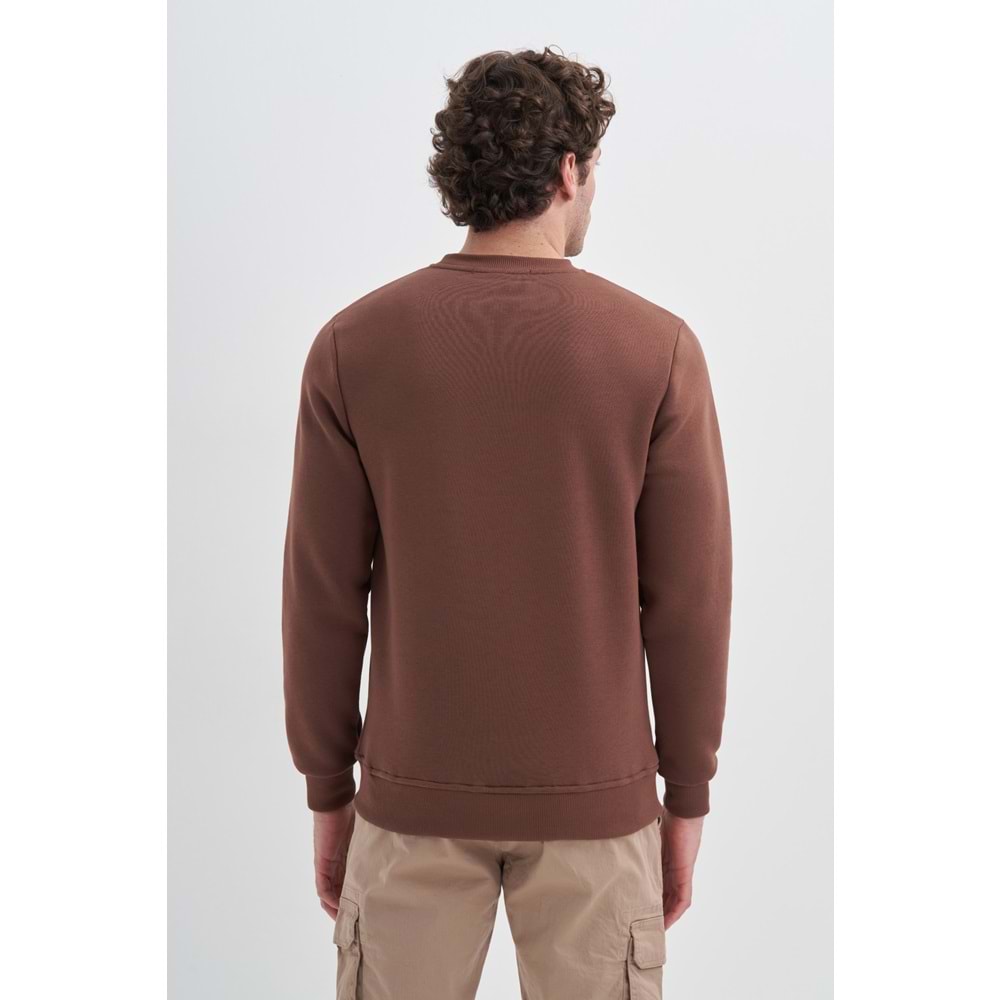 CAZ 5138 3 İPLİK SWEAT - CAZADOR - 24KCEEO05138 - KAHVERENGİ - L