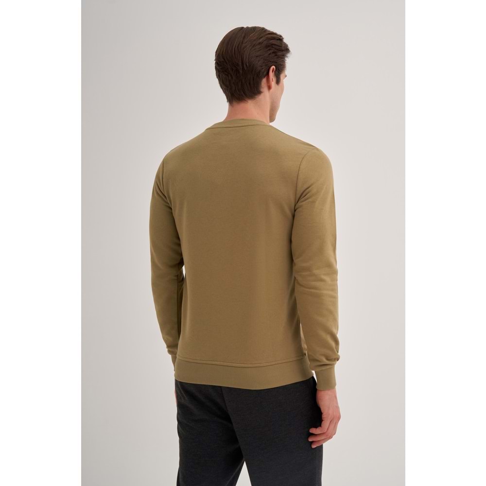 CAZ 5610 3 İPLİK SWEAT - CAZADOR - 24KCEEO05610 - ZEYTİN YEŞİLİ - M