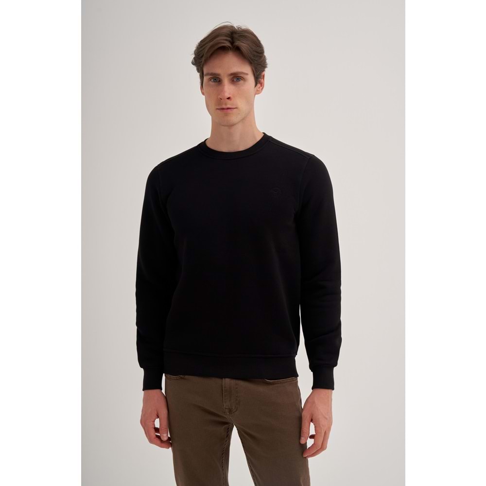 CAZ 5615 3 İPLİK SWEAT - CAZADOR - 24KCEEO05615 - SİYAH - L