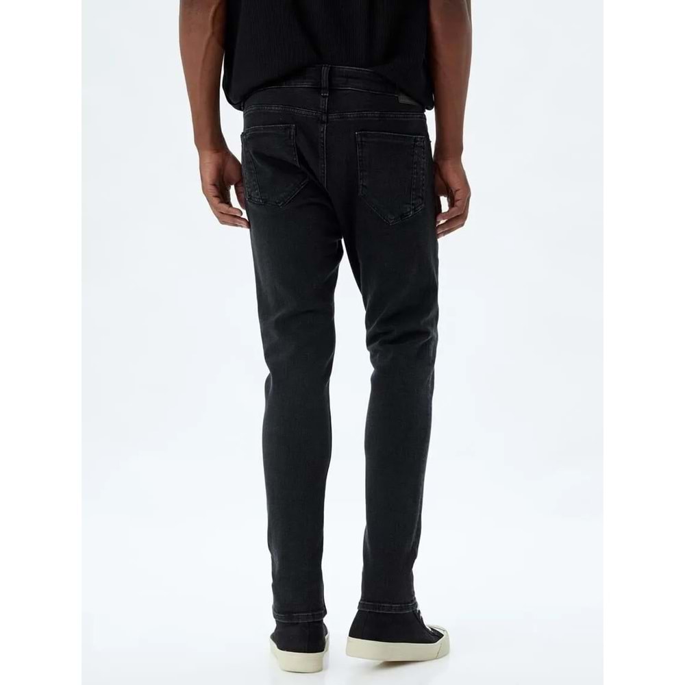 Super Skinny Fit Kot Pantolon - Justin Jean - KOTON - 4SAM40124ND - SİYAH - 29/32