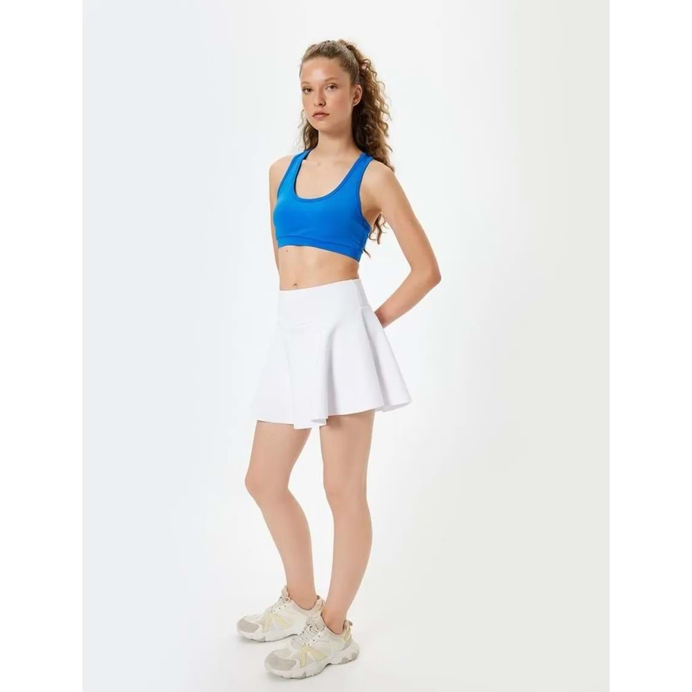 Sporcu Sütyeni Kolsuz U Yaka Slim Fit Kaplı 5WAK30014NK