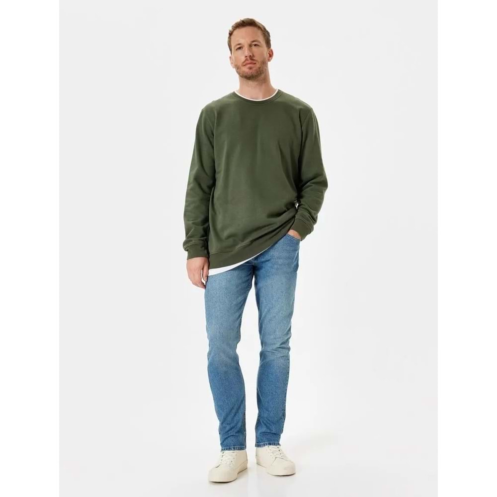 Slim Fit Kot Pantolon - Brad Jean - KOTON - 5WAM40168ND - ORTA İNDİGO - 34/30