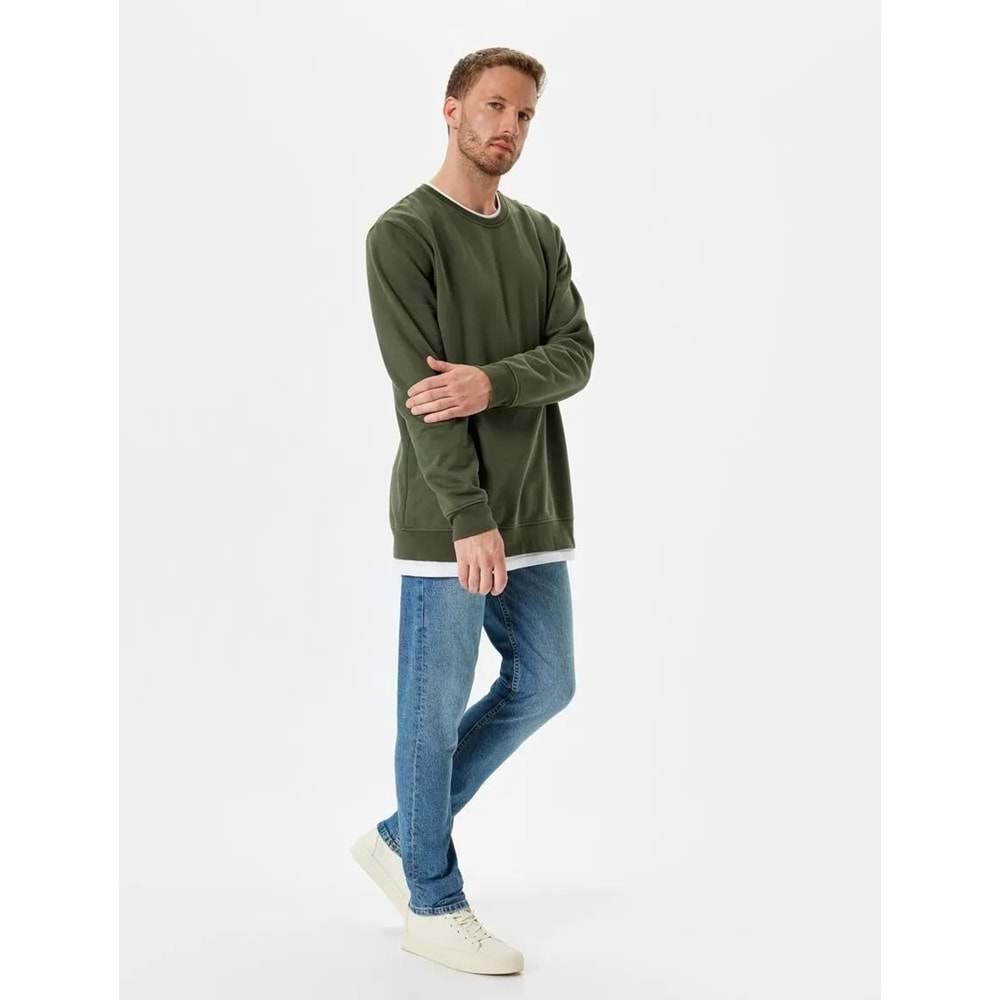 Slim Fit Kot Pantolon - Brad Jean - KOTON - 5WAM40168ND - ORTA İNDİGO - 34/30