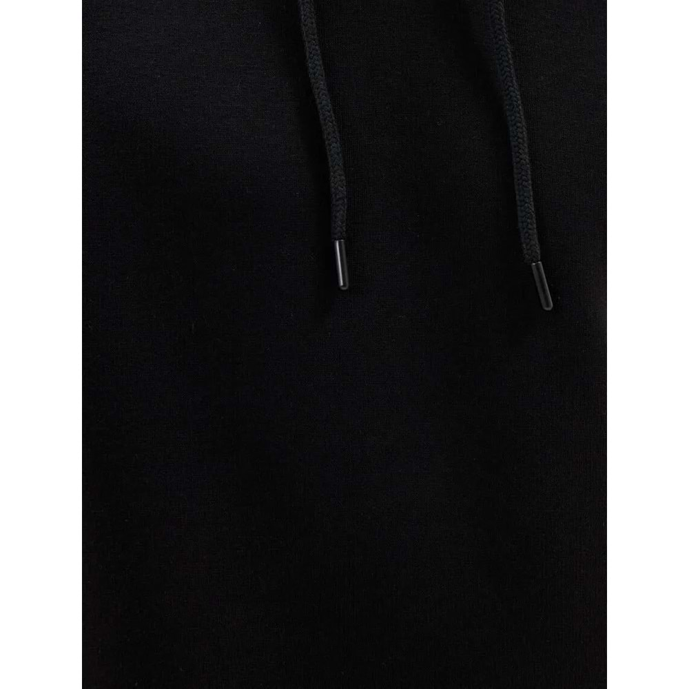 Kapşonlu Sweatshirt Basic Pamuk Karışımlı 5WAM70001MK