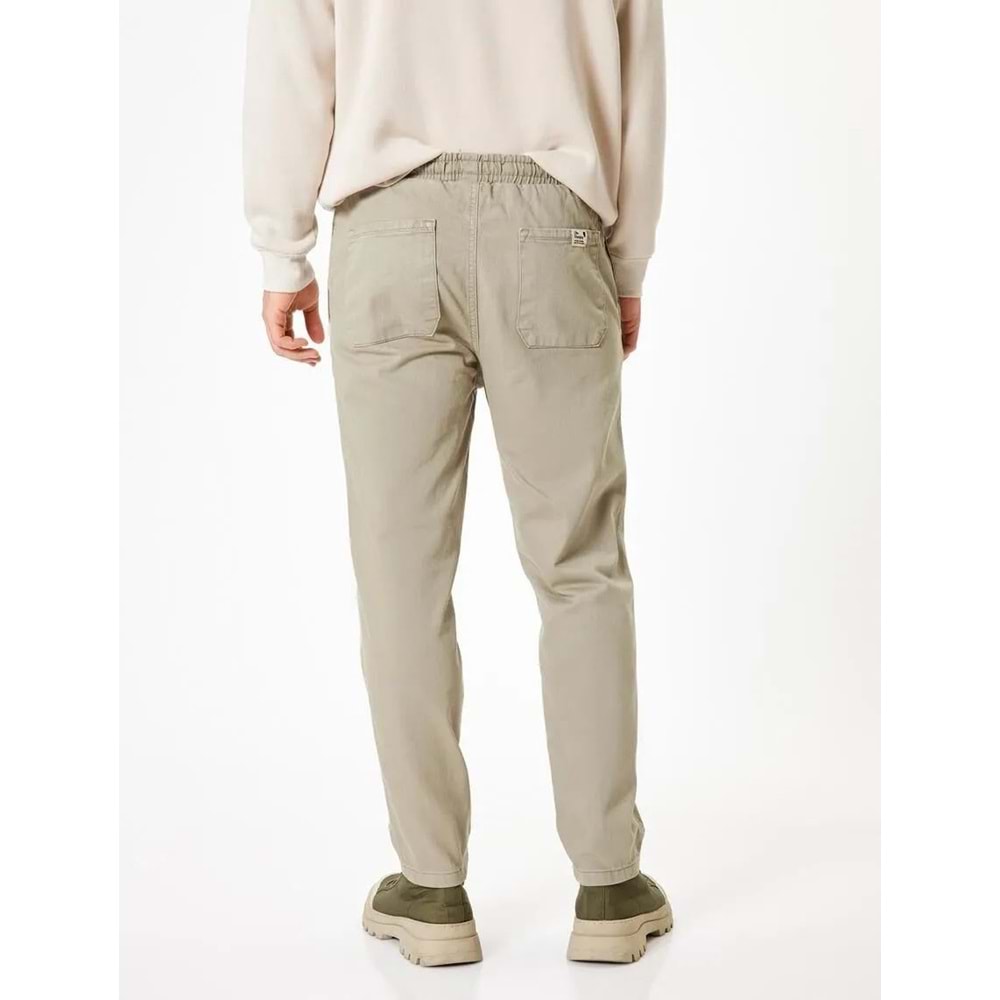 Gabardin Pantolon Beli Bağcıklı Cep Detaylı Pamuklu - KOTON - 5WAM40008HW - HAKİ - 42
