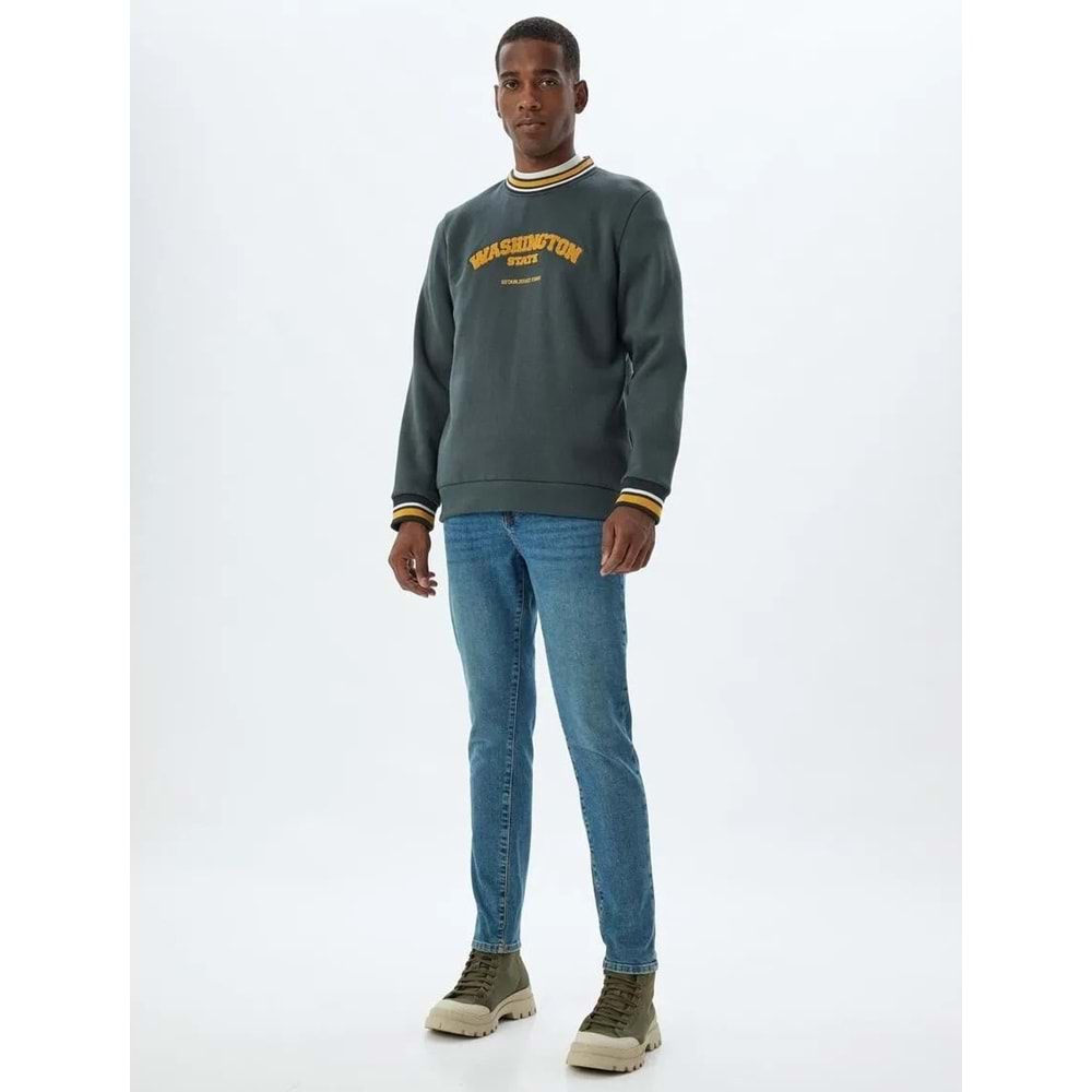 Skinny Fit Kot Pantolon - Michael Jean - KOTON - 5WAM40012ND - ORTA İNDİGO - 32/30