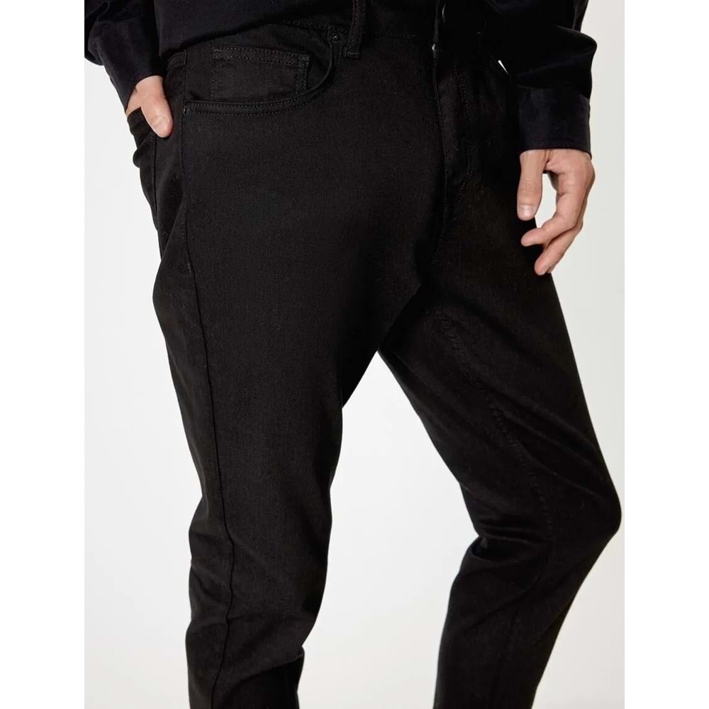 Super Skinny Fit Kot Pantolon - Justin Jean - KOTON - 5WAM40024ND - SİYAH - 30/30