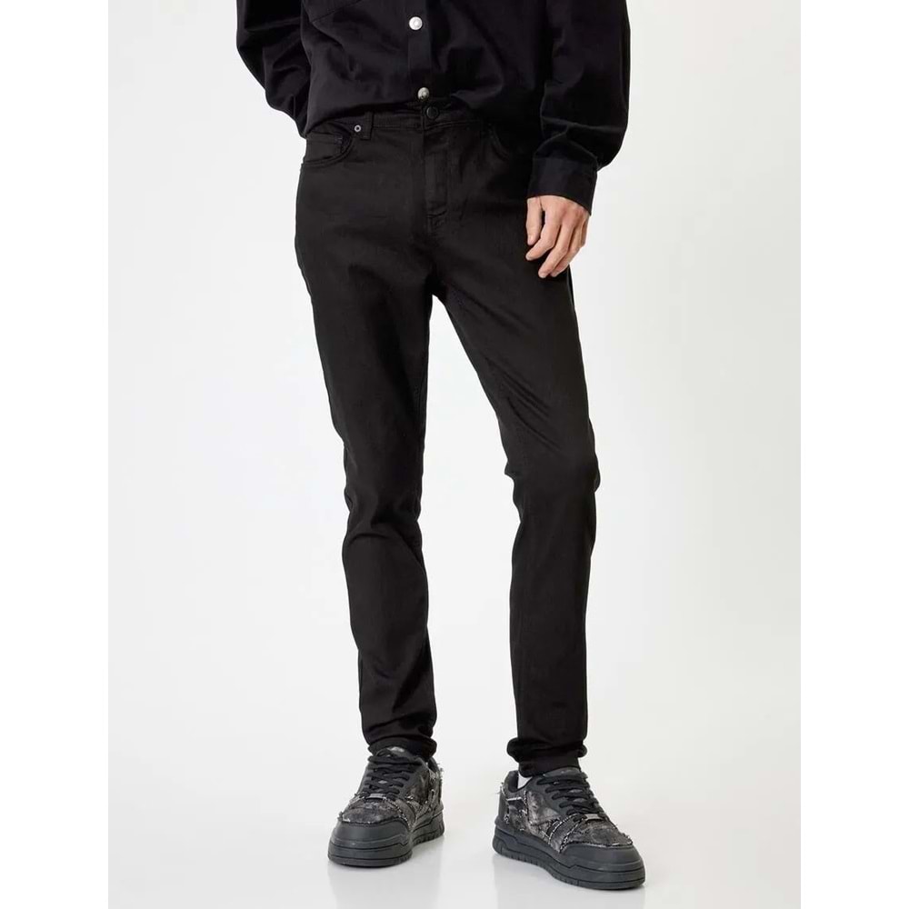 Super Skinny Fit Kot Pantolon - Justin Jean - KOTON - 5WAM40024ND - SİYAH - 30/30