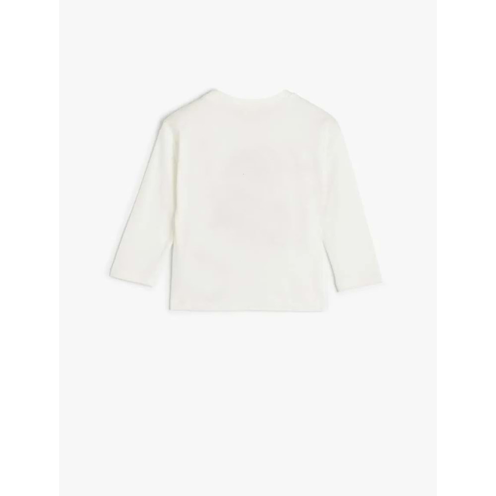 Kız Bebek Giyim Tişört - KOTON - 5WMG10181AK - EKRU - 9-12 AY