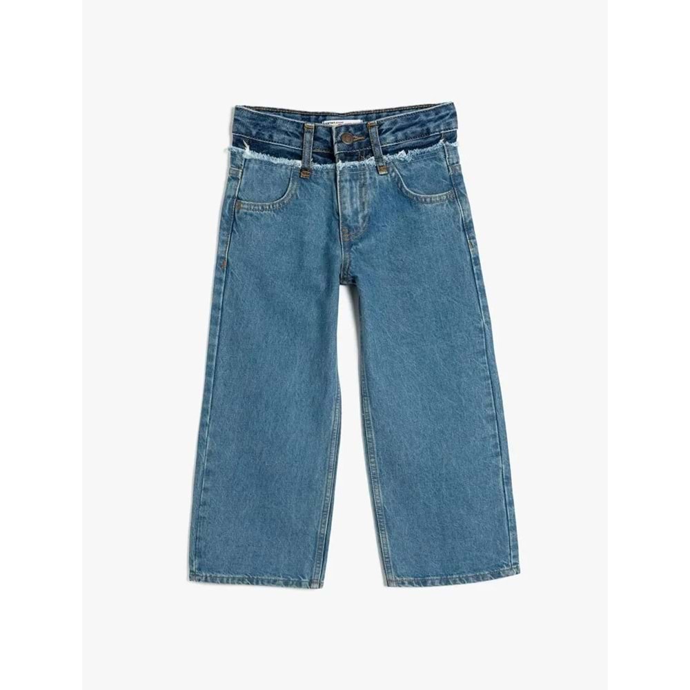 Kız Çocuk Kot Pantolon - KOTON - 5WKG40054AD - 7-8 YAŞ