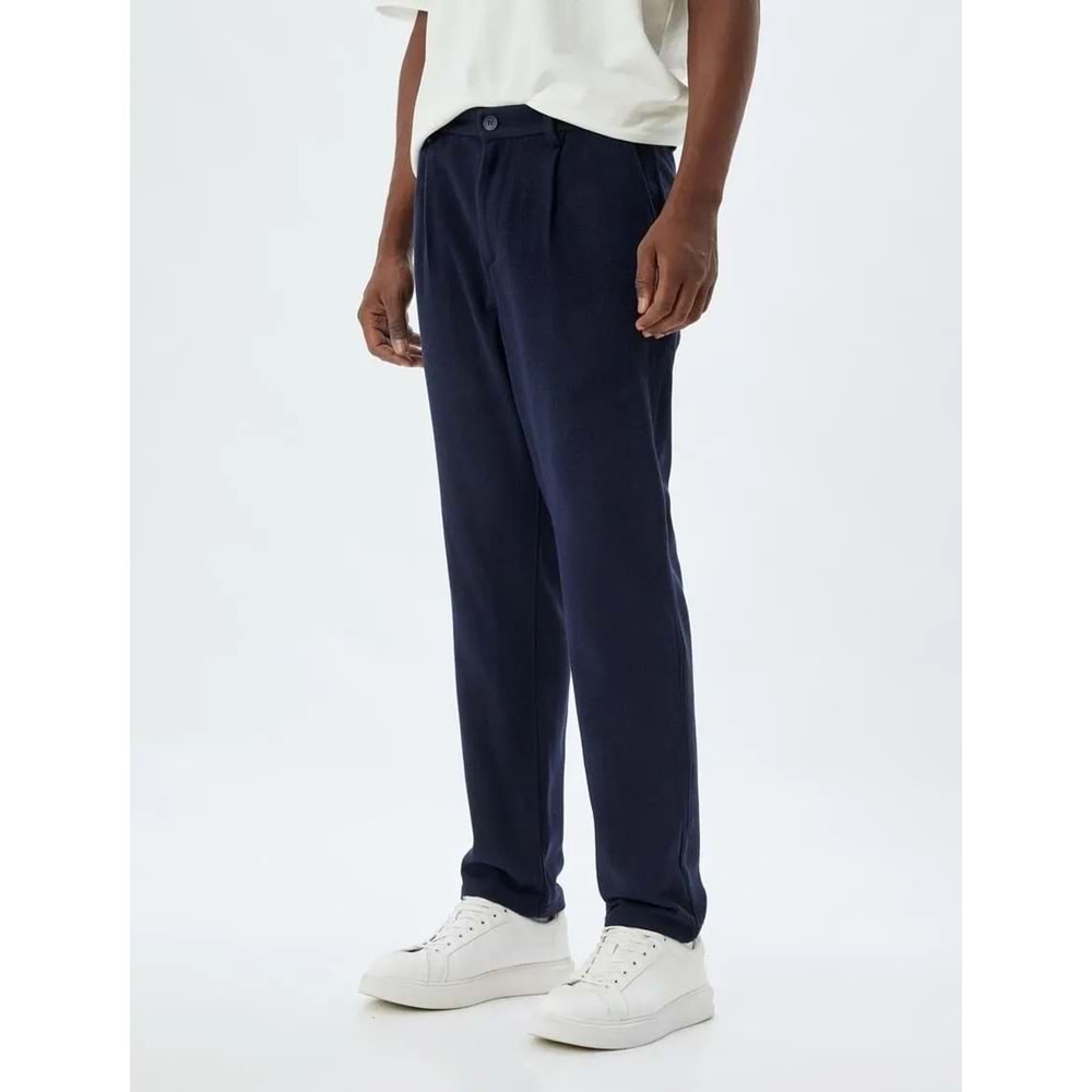 Chino Pantolon Cep Detaylı Viskon Karışımlı - KOTON - 5WAM40025HW - LACİVERT - 40