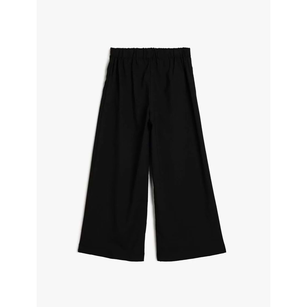Kız Çocuk Geniş Paça Pantolon Beli Lastikli - KOTON - 5WKG40026AW - 5-6 YAŞ