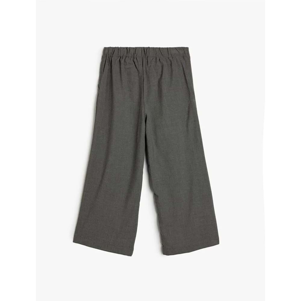 Kız Çocuk Geniş Paça Pantolon Beli Lastikli - KOTON - 5WKG40026AW - 5-6 YAŞ