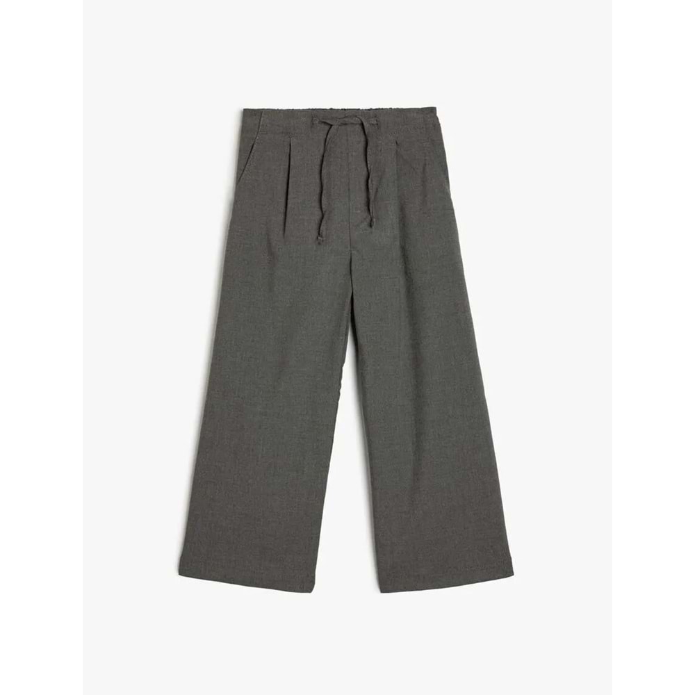 Kız Çocuk Geniş Paça Pantolon Beli Lastikli - KOTON - 5WKG40026AW - 5-6 YAŞ