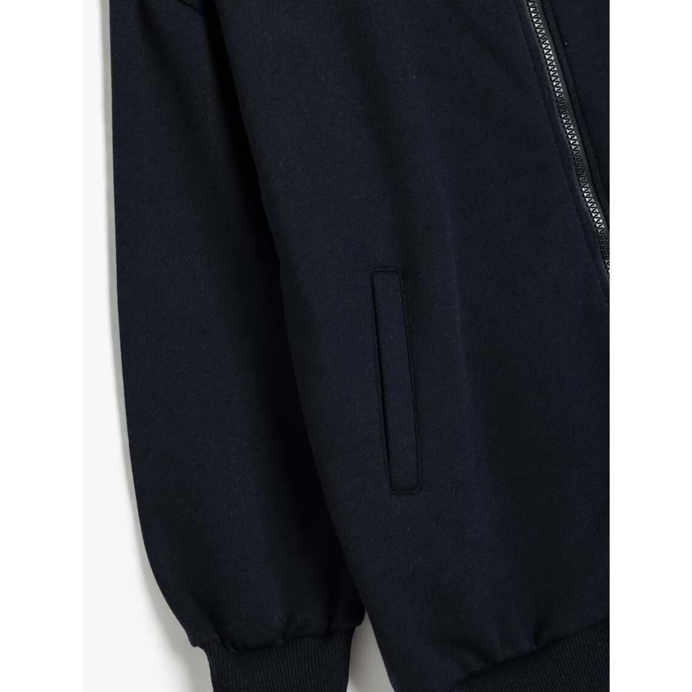 Kız Çocuk Okul Sweatshirt Uzun Kollu - KOTON - 5WKG10393AK - LACİVERT - 6-7 YAŞ