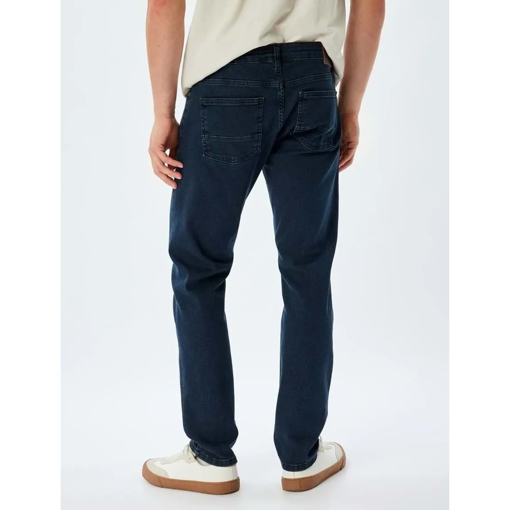 Slim Fit Kot Pantolon - Brad Jean - KOTON - 5WAM40176ND - KOYU İNDİGO - 29/30