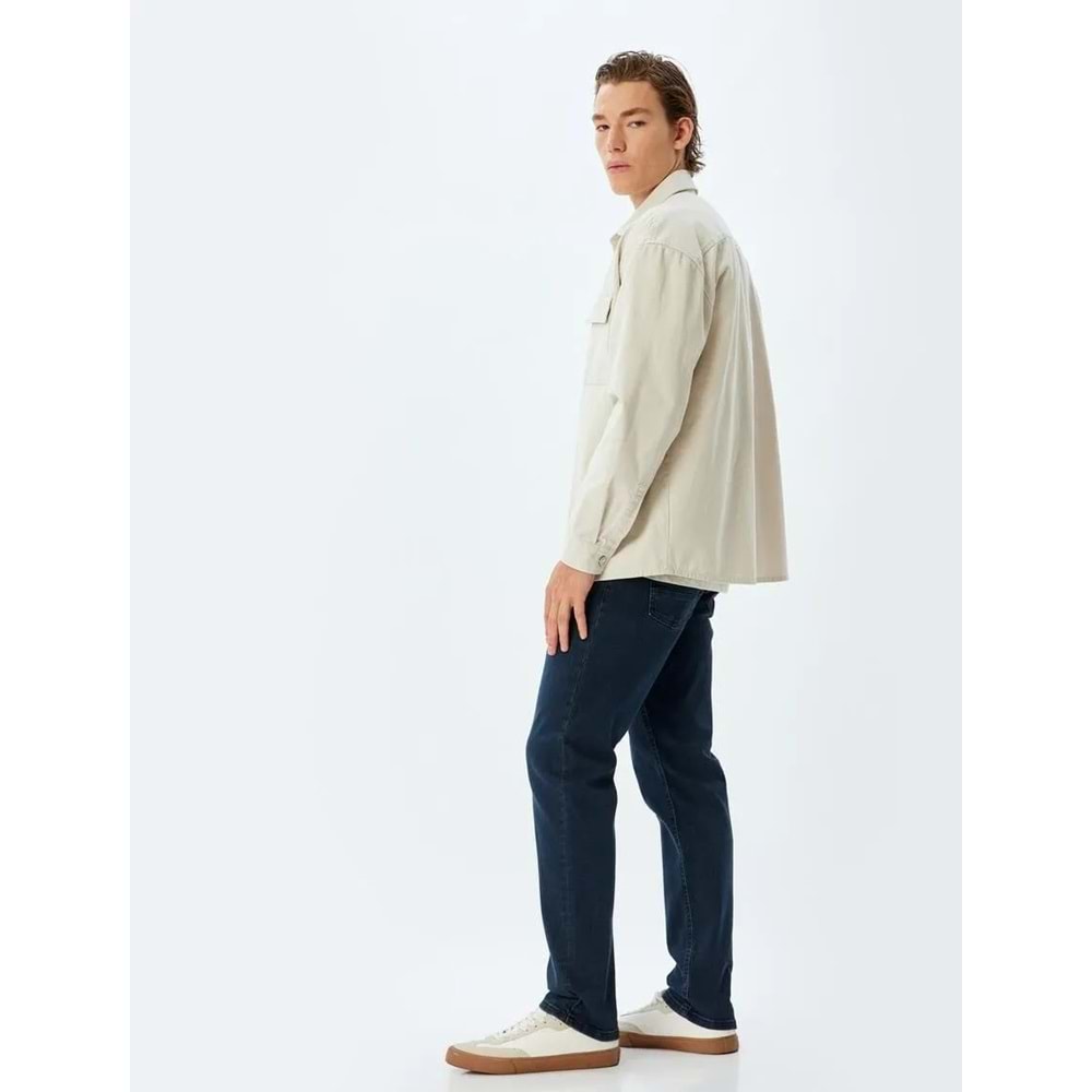 Slim Fit Kot Pantolon - Brad Jean - KOTON - 5WAM40176ND - KOYU İNDİGO - 29/30