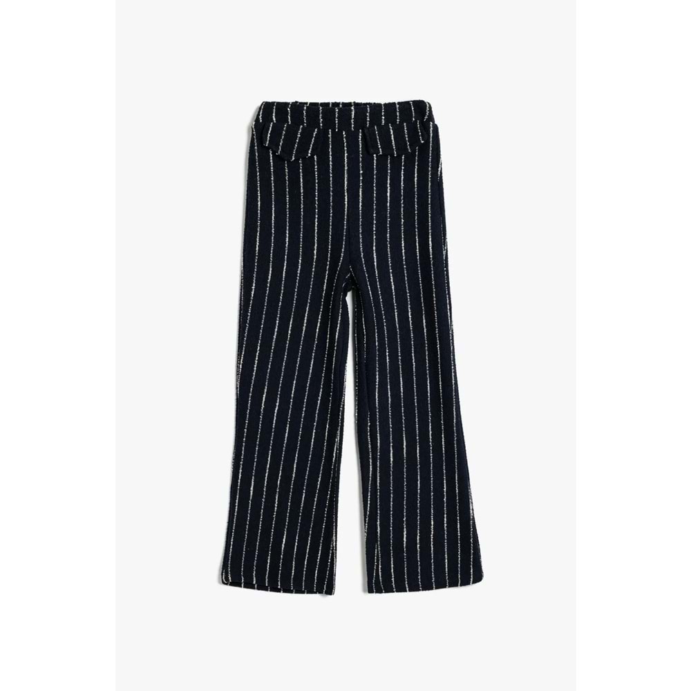 Kız Çocuk Giyim Pantolon - KOTON - 5WKG40223AK - LACİVERT ÇİZGİLİ - 6-7 YAŞ