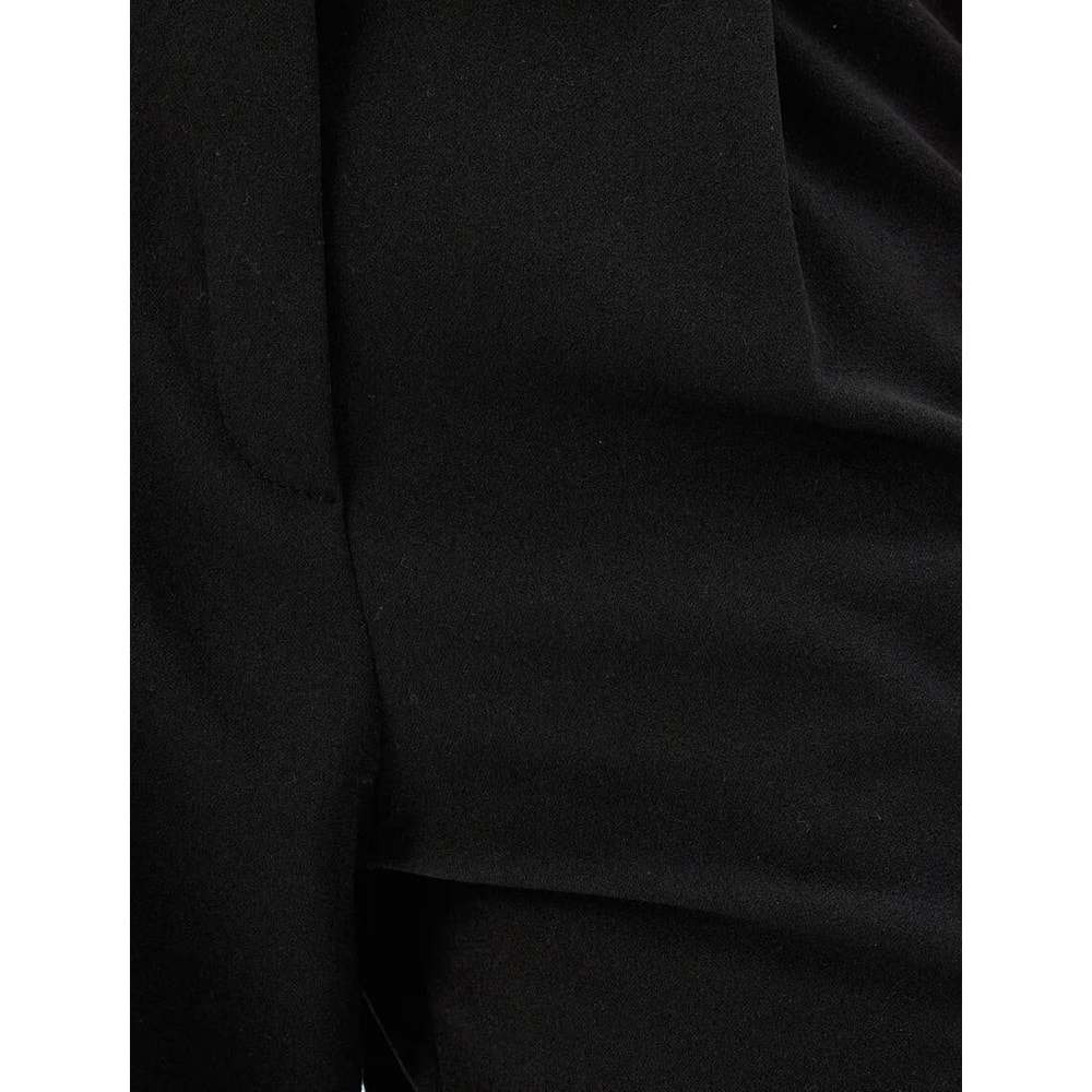 Bol Paça Pantolon Çift Bel Detaylı - KOTON - 5WAK40038EK - SİYAH - M