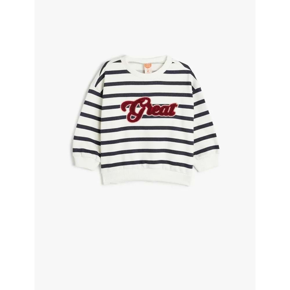 Kız Bebek Sweatshirt Slogan Baskı Detaylı 5WMG10134AK