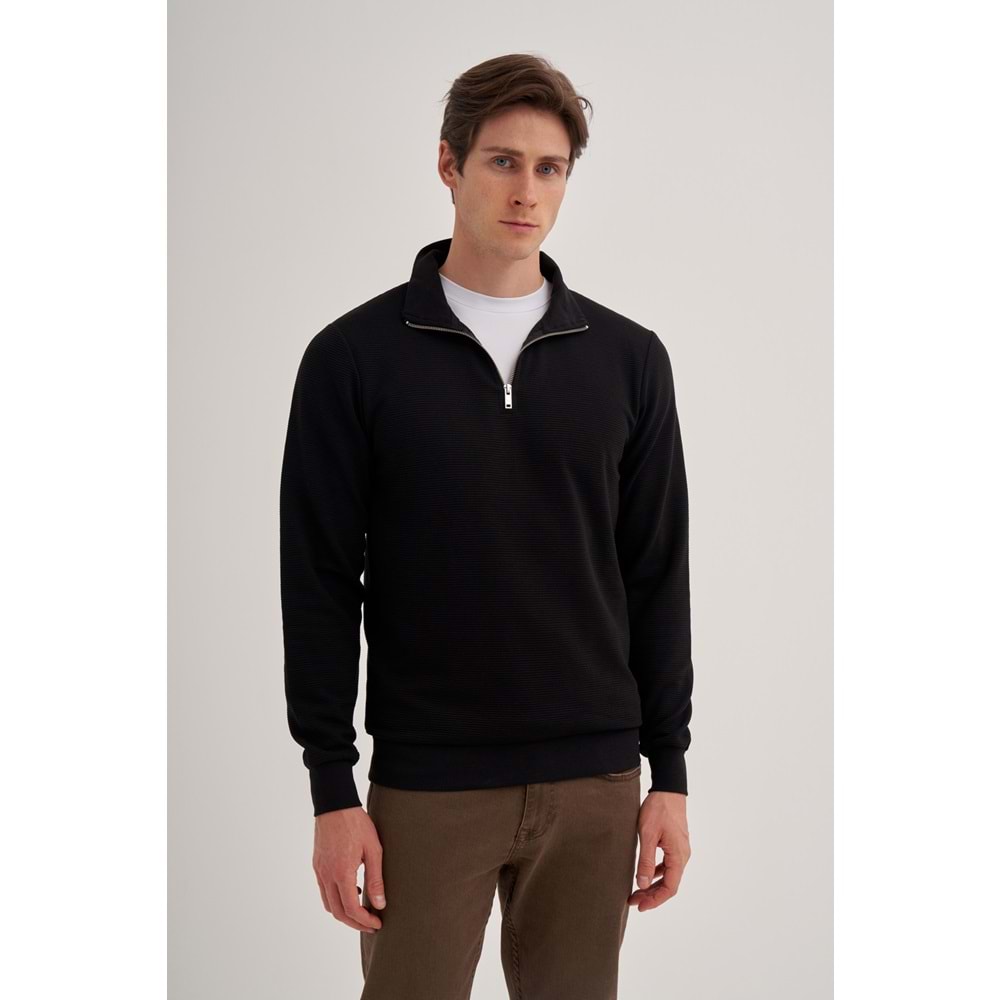 CAZ 5234 OTTOMAN SWEAT - CAZADOR - 24KCEEO05234 - SİYAH - L
