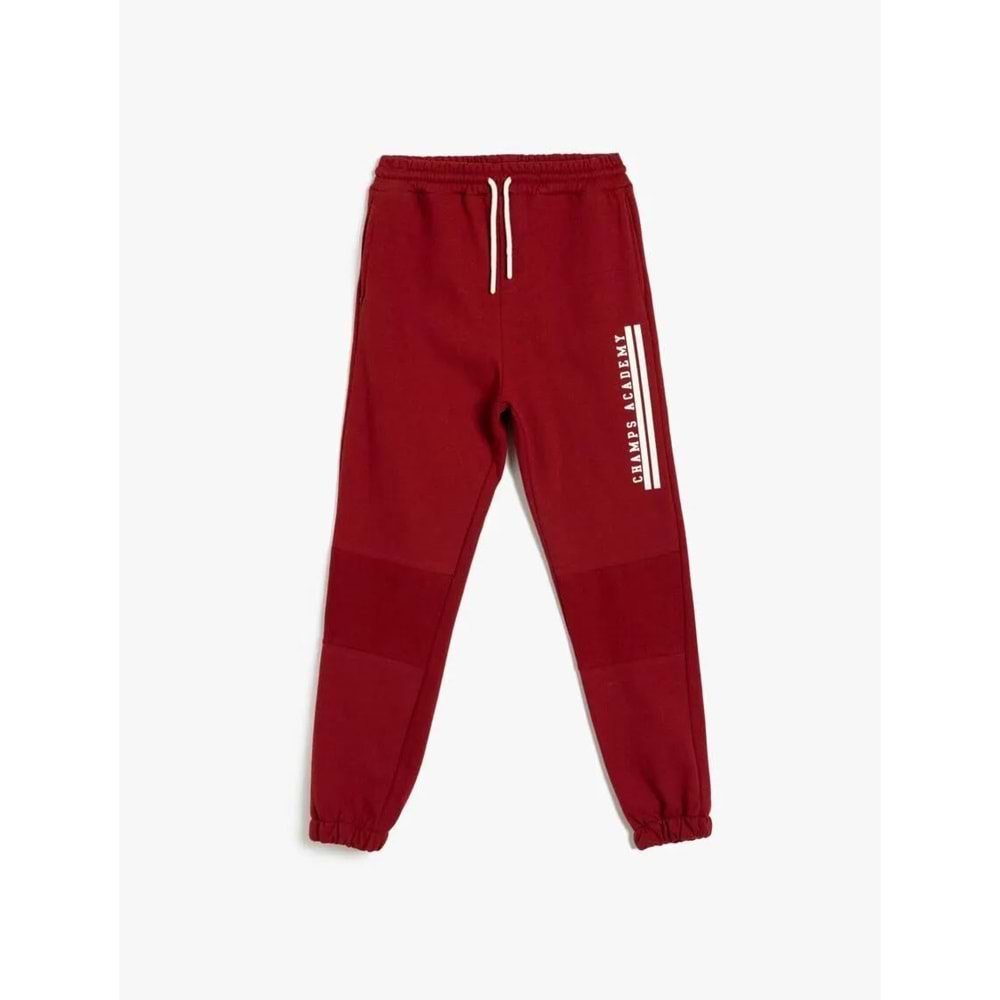 Erkek Çocuk Jogger Eşofman Altı - KOTON - 5WKB40092TK - BORDO - 6-7 YAŞ
