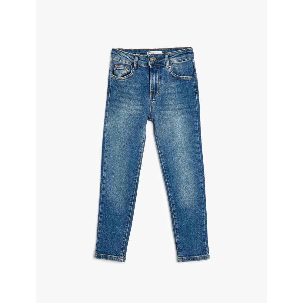 Erkek Çocuk Dar Paça Kot Pantolon - Skinny Jean 5WKB40026TD