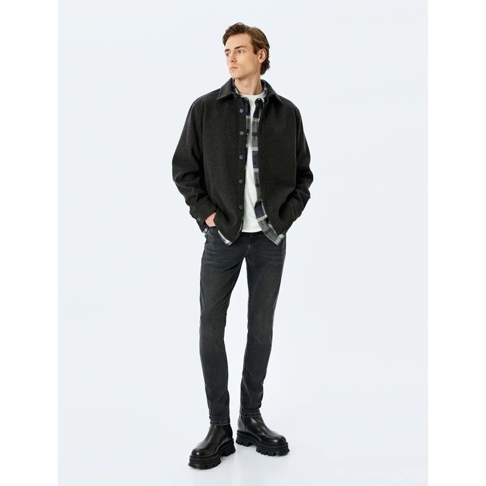 Slim Fit Jean Pantolon - Brad Jean - KOTON - SİYAH - 34/30