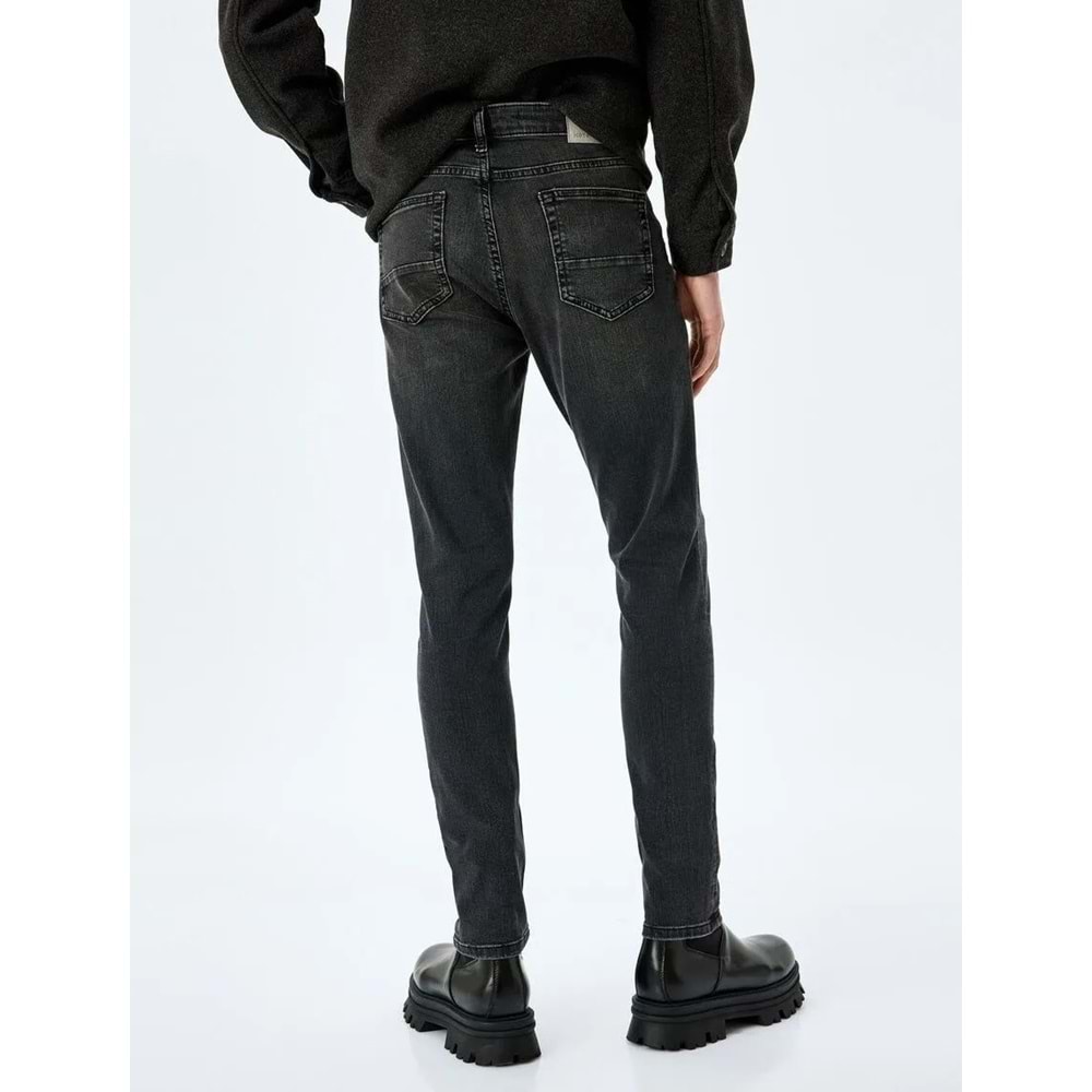 Slim Fit Jean Pantolon - Brad Jean - KOTON - SİYAH - 34/30