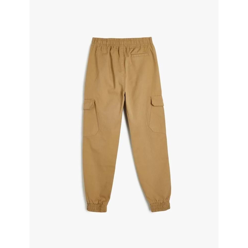Erkek Çocuk Kargo Jogger Pantolon 5SKB40055TW - KOTON - DEVE TÜYÜ - 11-12 YAŞ