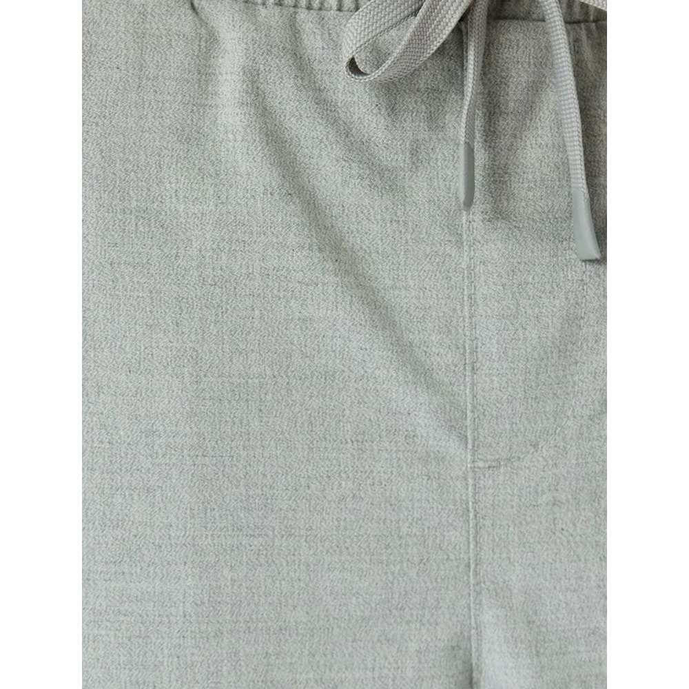 Slim Fit Viskon Karışımlı Beli Bağcıklı Pantolon 5SAM40031HW