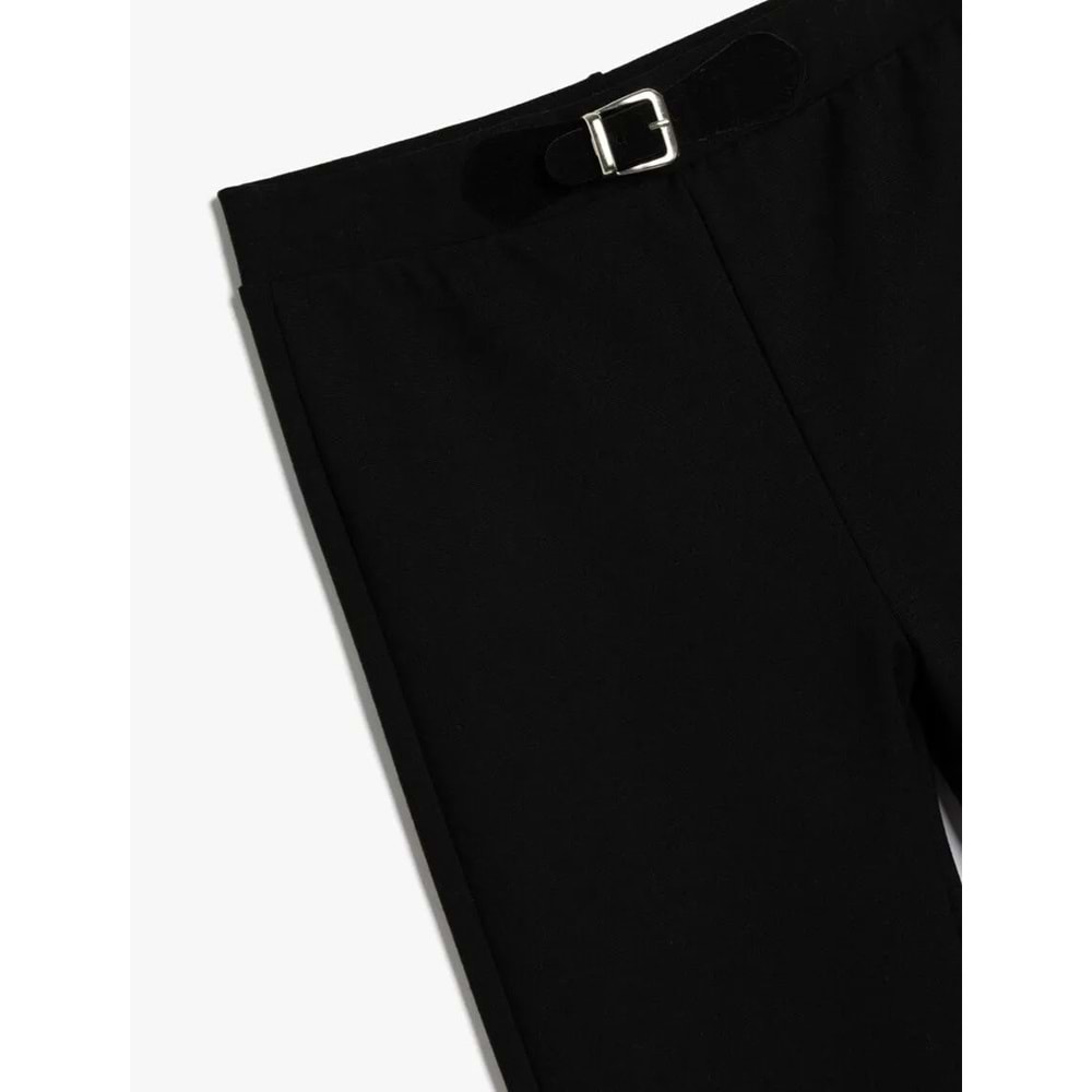 Kız Çocuk İspanyol Paça Pantolon 5SKG40092AK - KOTON - SİYAH - 7-8 YAŞ