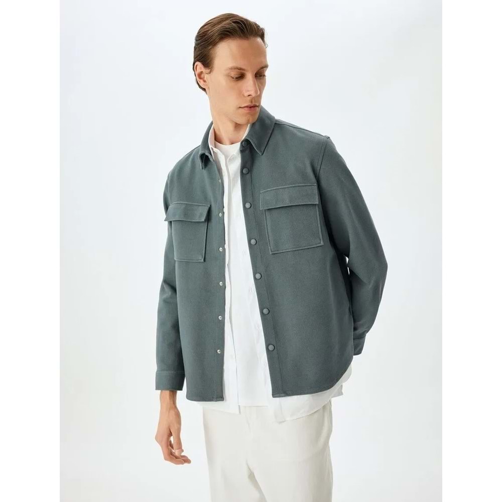 Uzun Kollu Gömlek Ceket 5SKT30003HW