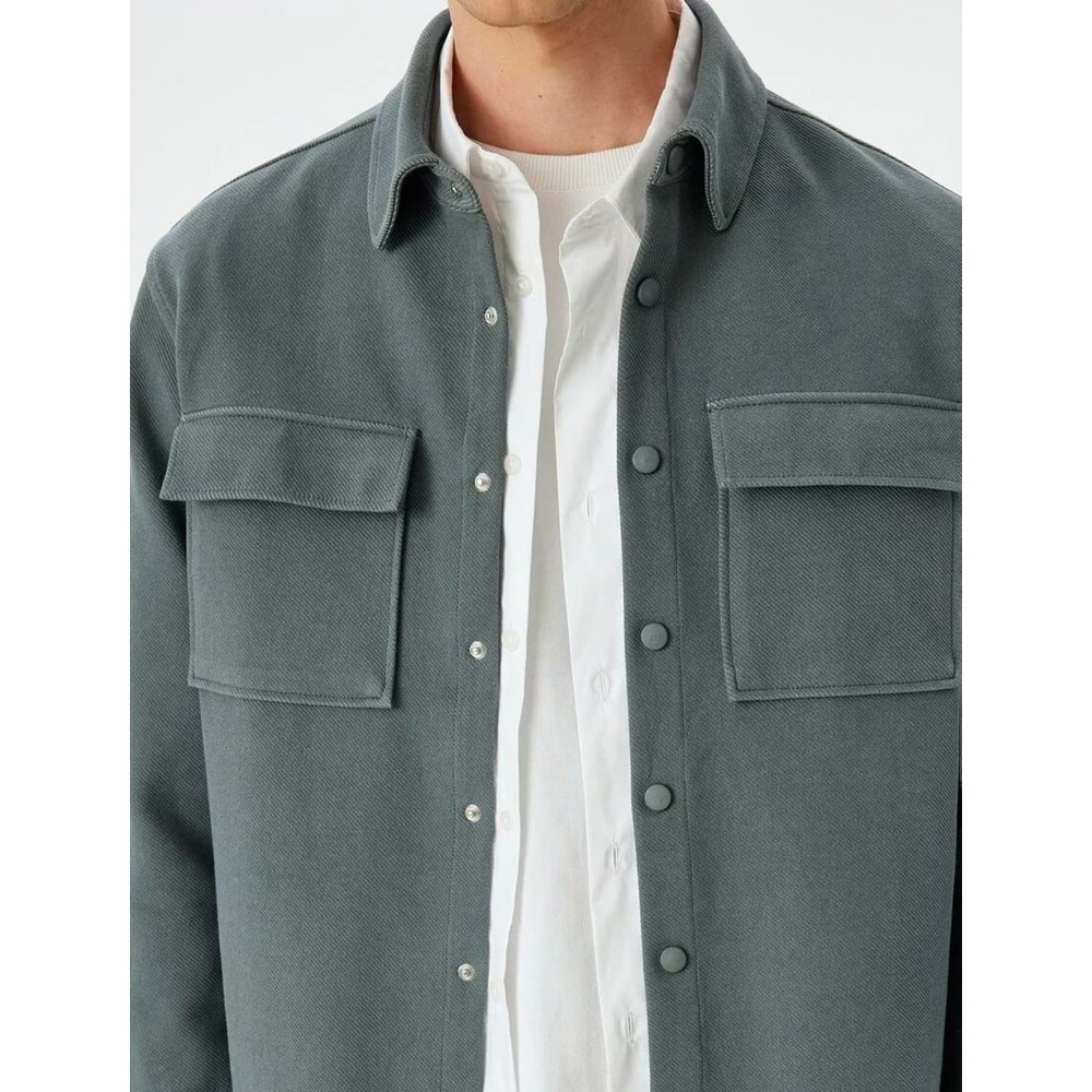 Uzun Kollu Gömlek Ceket 5SKT30003HW