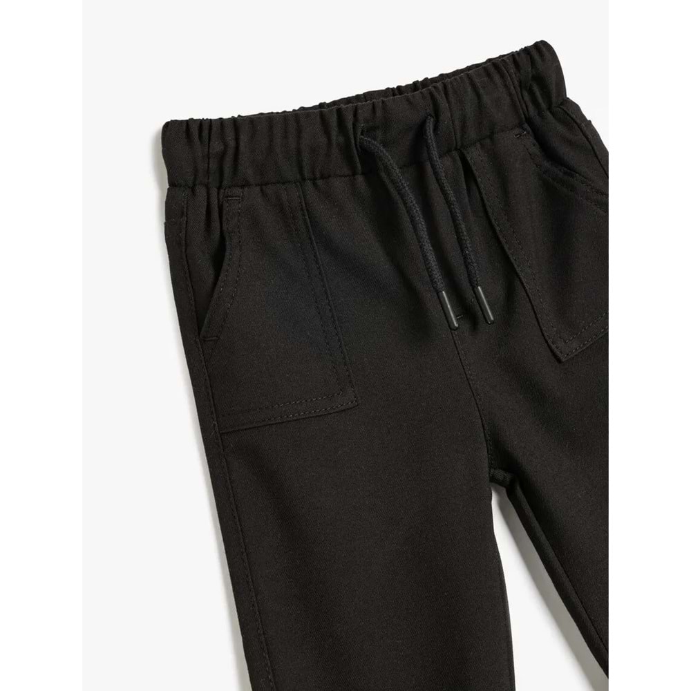 Erkek Bebek Jogger Pantolon 5SMB40033TW - KOTON - SİYAH - 4-5 YAŞ