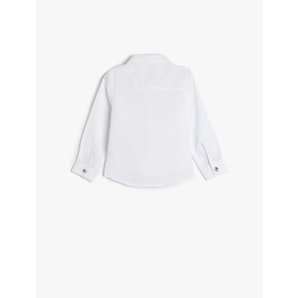 Erkek Bebek Basic Gömlek Düğmeli Pamuklu 5SMB60044TW