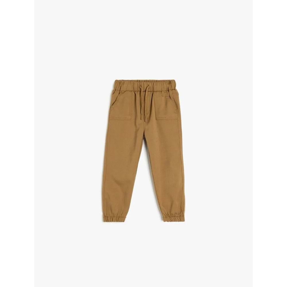Erkek Bebek Jogger Pantolon 5SMB40033TW - KOTON - DEVE TÜYÜ - 9-12 AY