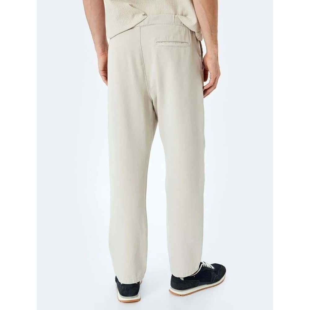 Beli Bağcıklı Cep Detaylı Pamuklu Chino Pantolon 5SAM40023HW