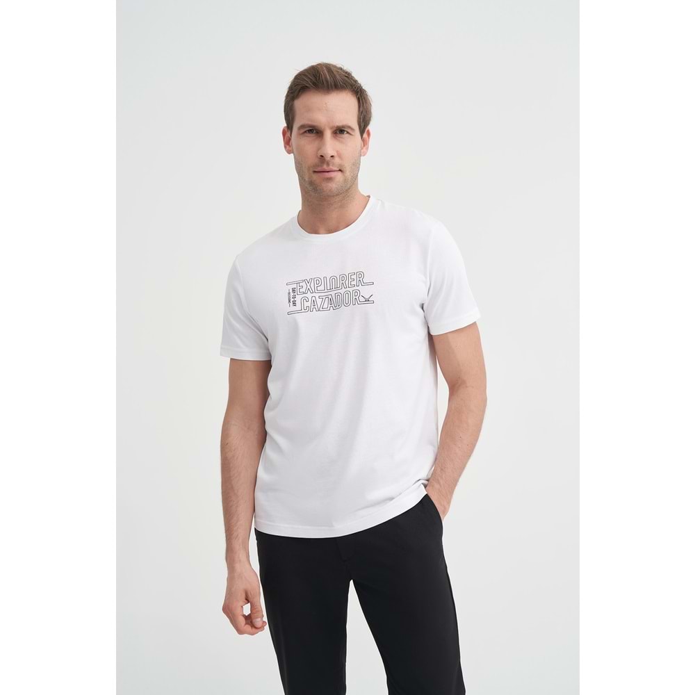 CAZ 4043 BIS YK T-SHIRT - CAZADOR - BEYAZ - XL