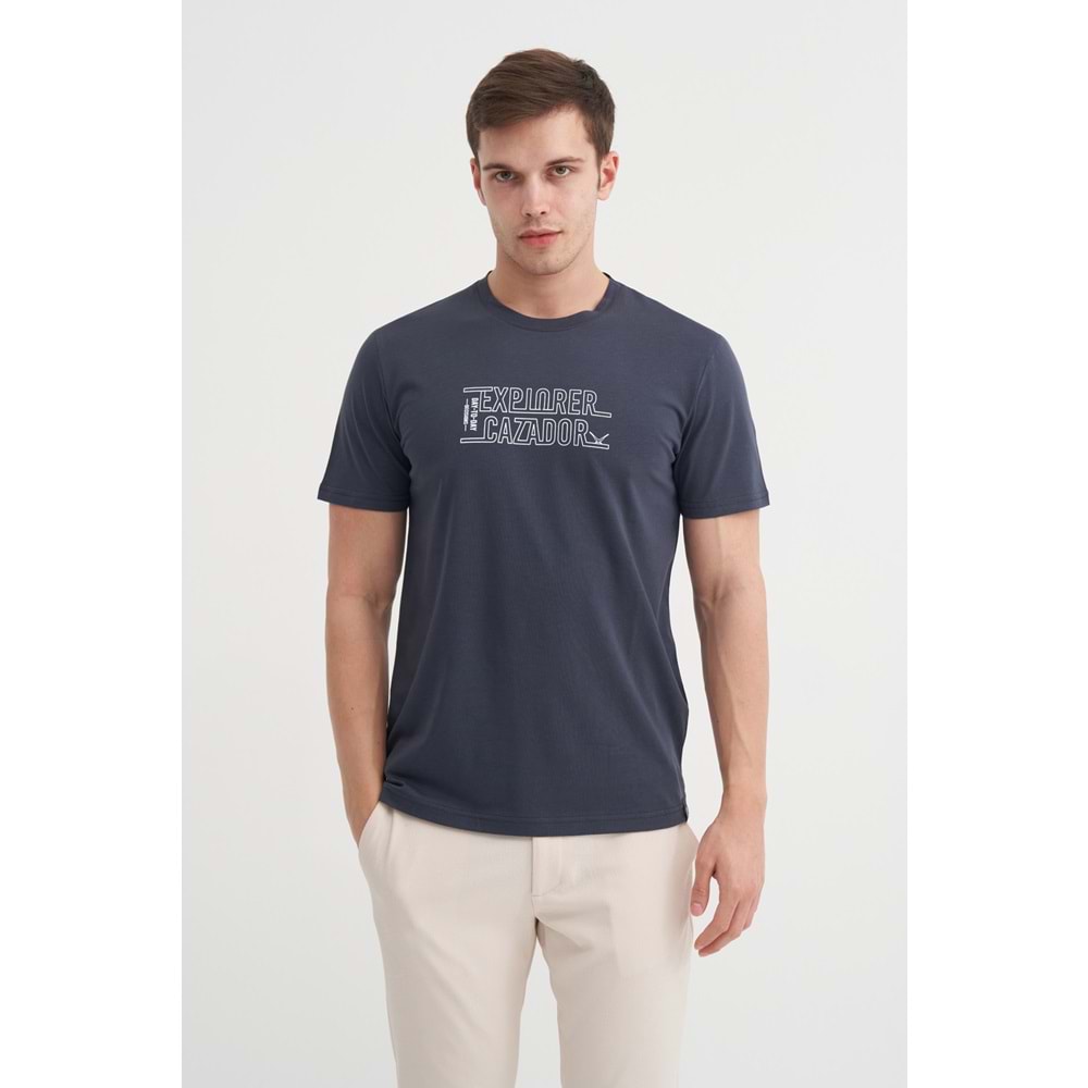 CAZ 4043 BIS YK T-SHIRT - CAZADOR - ANTRASİT - XL