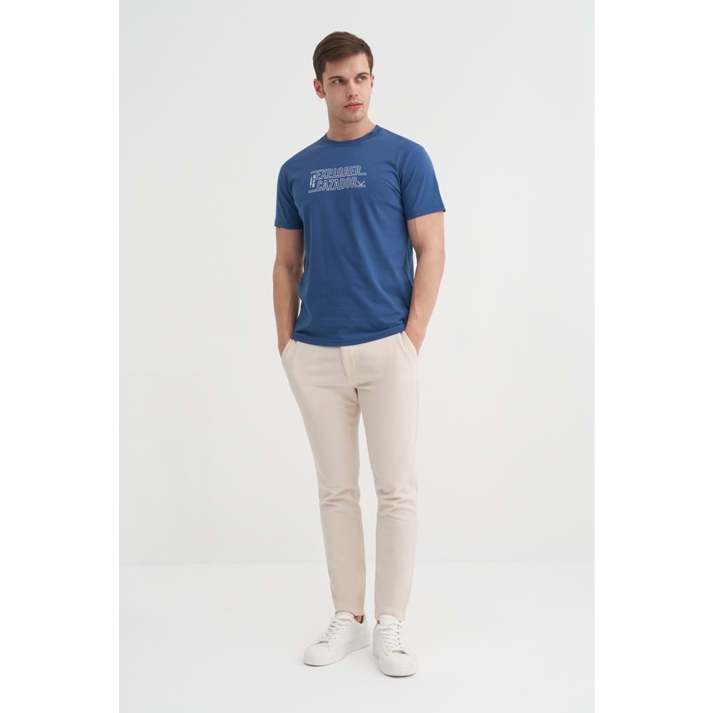 CAZ 4043 BIS YK T-SHIRT - CAZADOR - İNDİGO - M