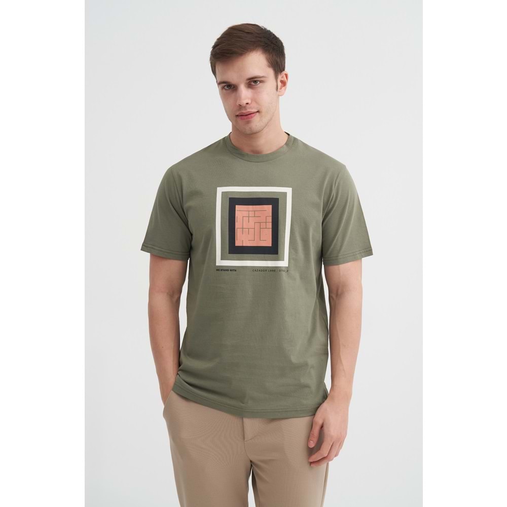 CAZ 4117 BIS YK T-SHIRT - CAZADOR - HAKİ - M