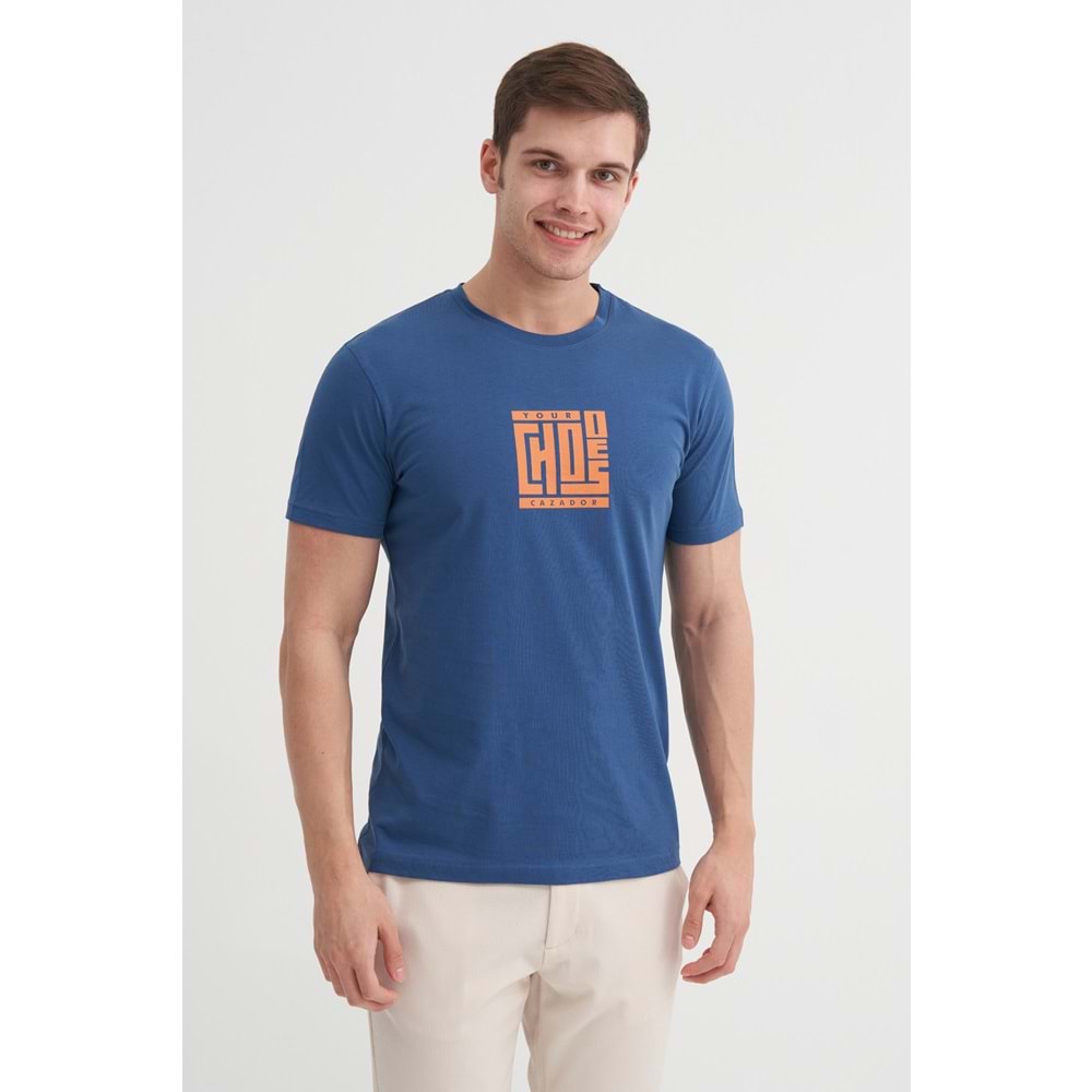 CAZ 4165 BIS YK T-SHIRT - CAZADOR - İNDİGO - L