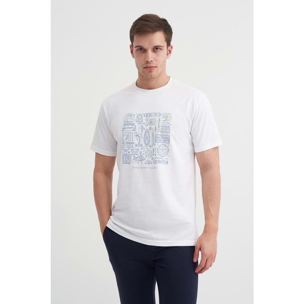 CAZ 4186 BIS YK T-SHIRT - CAZADOR - BEYAZ - XL