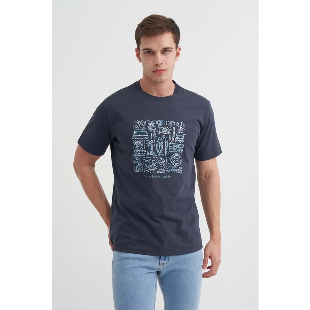 CAZ 4186 BIS YK T-SHIRT - CAZADOR - ANTRASİT - XL