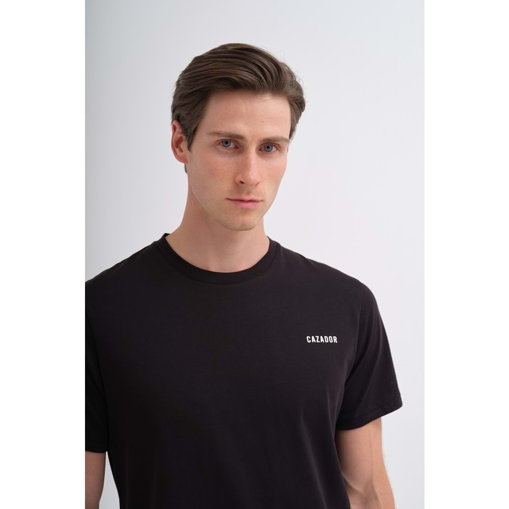 CAZ 4233 BIS YK T-SHIRT - CAZADOR - SİYAH - L