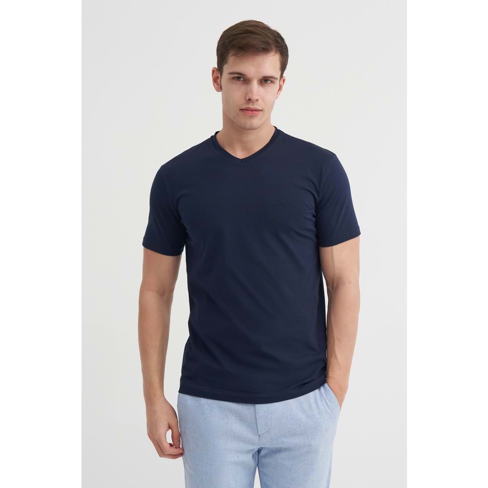 CAZ 4624 STN. V SÜPREM T-SHIRT - CAZADOR - LACİVERT - M