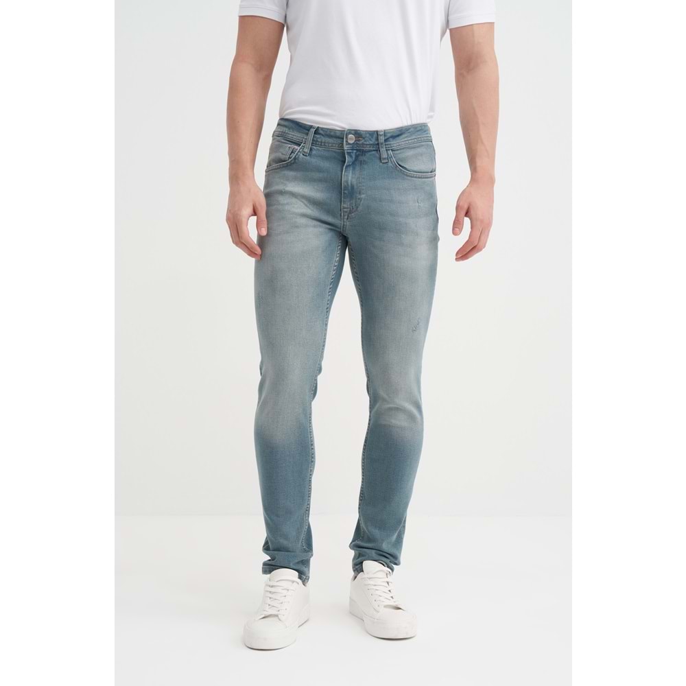 CAZ 0705 HARDEN DENIM PANTOLON - CAZADOR - LIGHT GREEN WASH - 33/32