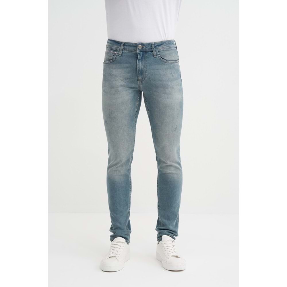 CAZ 0705 HARDEN DENIM PANTOLON - CAZADOR - LIGHT GREEN WASH - 33/32